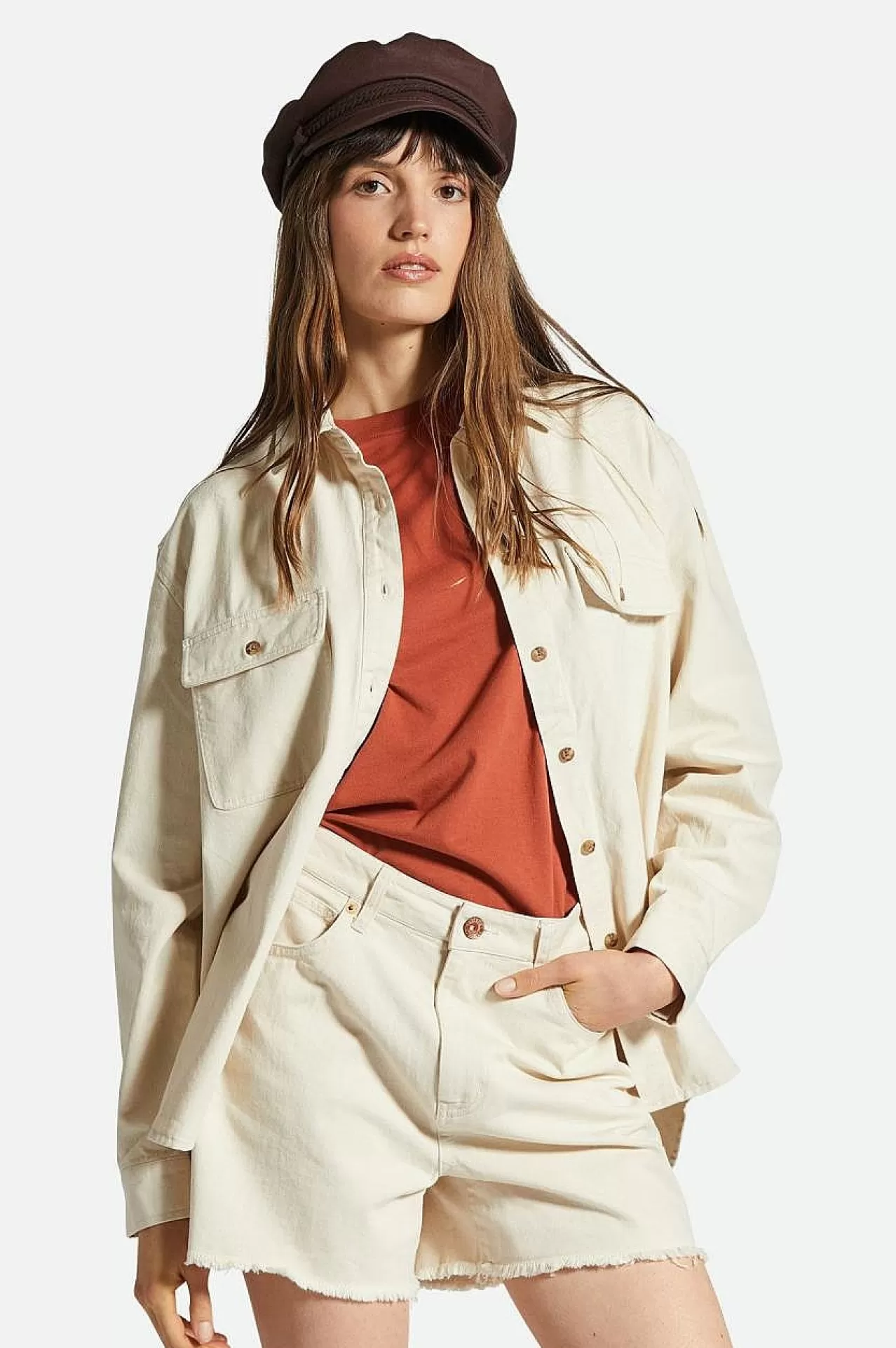 Brixton Bowery Boyfriend-Overshirt<Frauen Oberteile