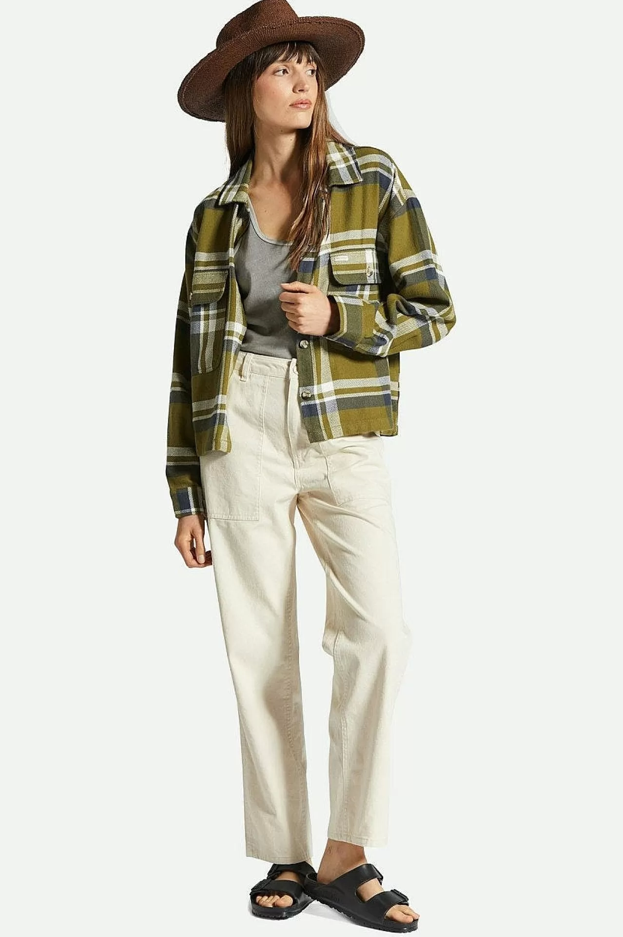 Brixton Bowery Damen-Flanell<Frauen Waschlappen