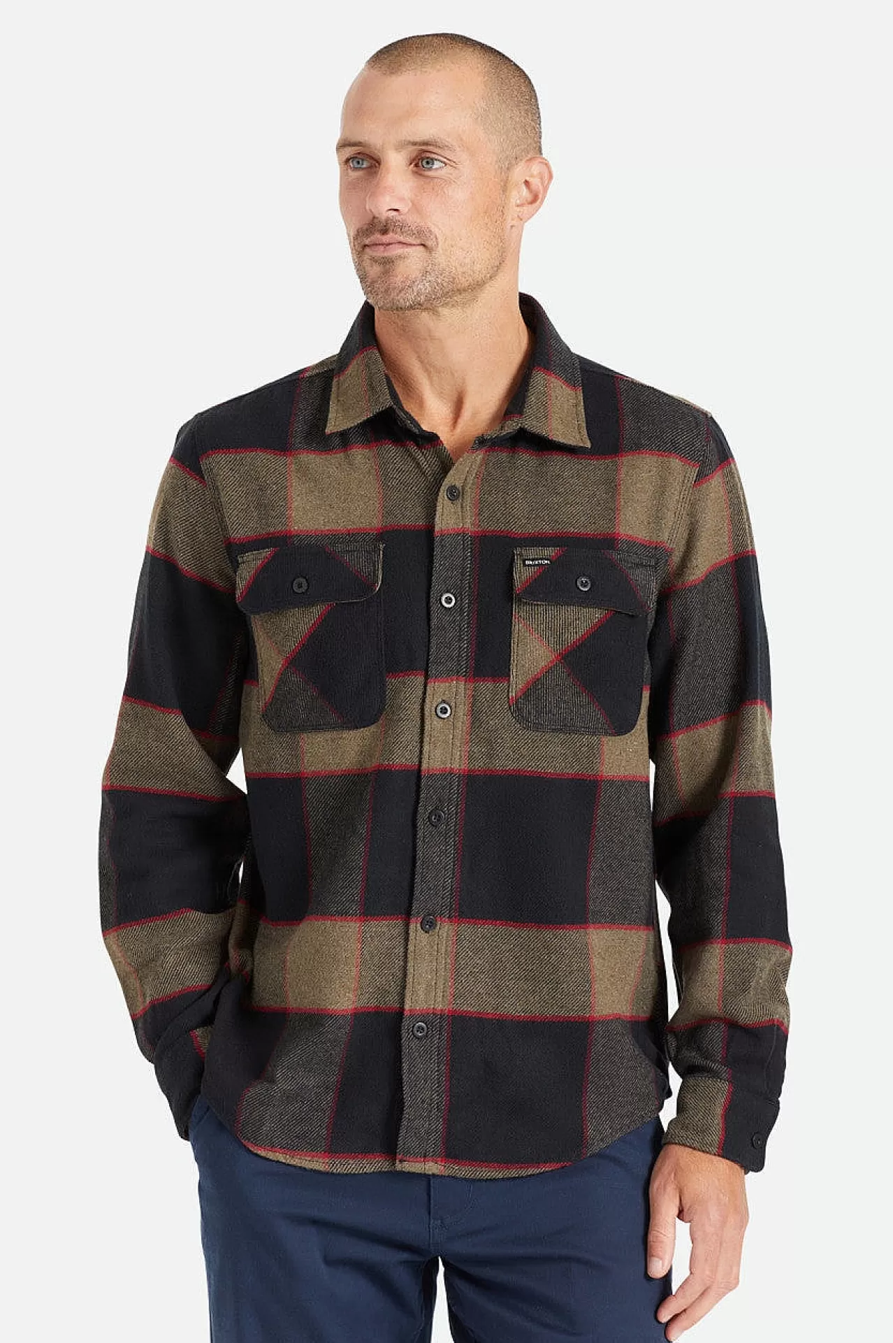 Brixton Bowery Flanell<Männer Waschlappen