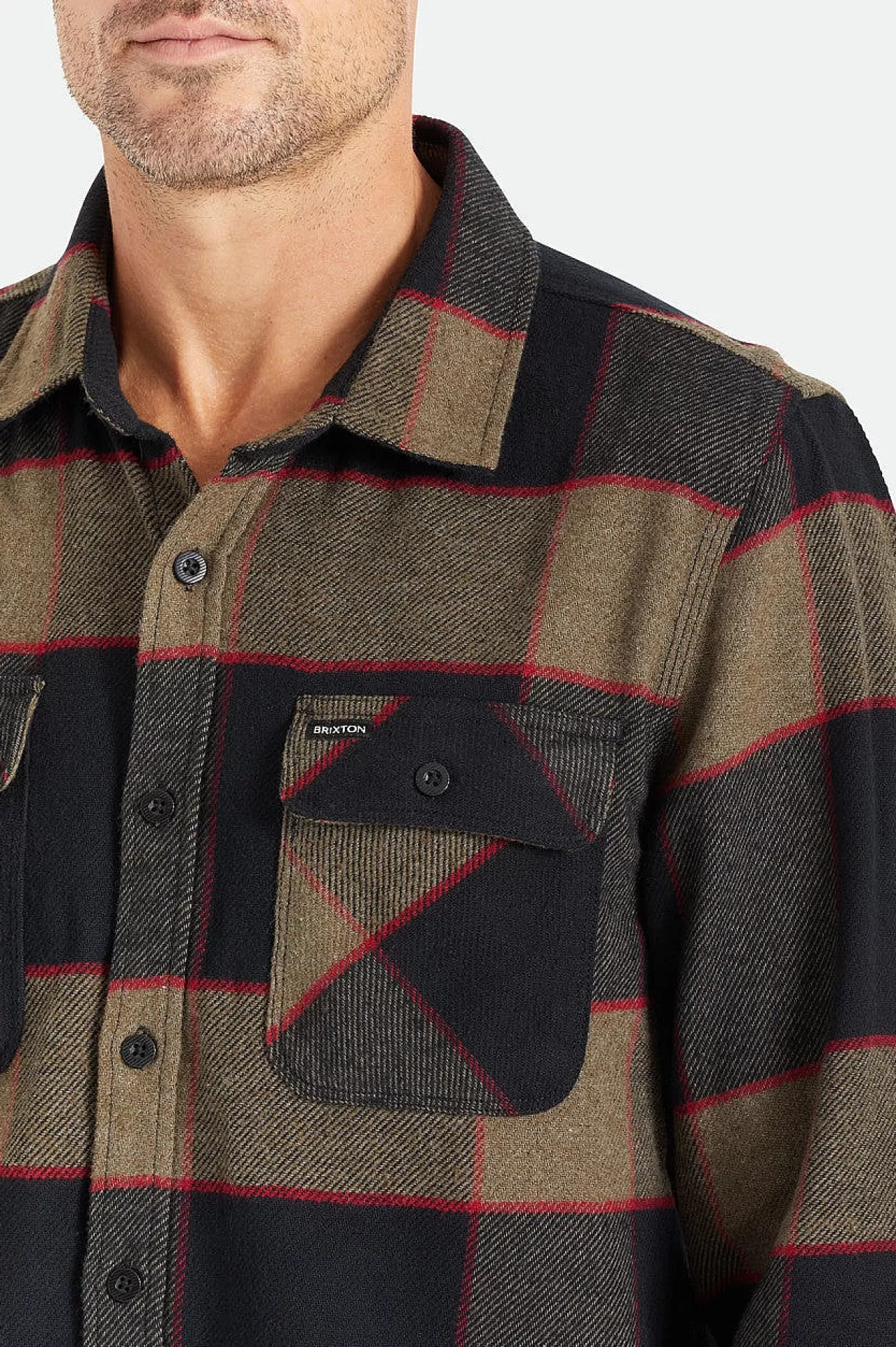 Brixton Bowery Flanell<Männer Button-Ups