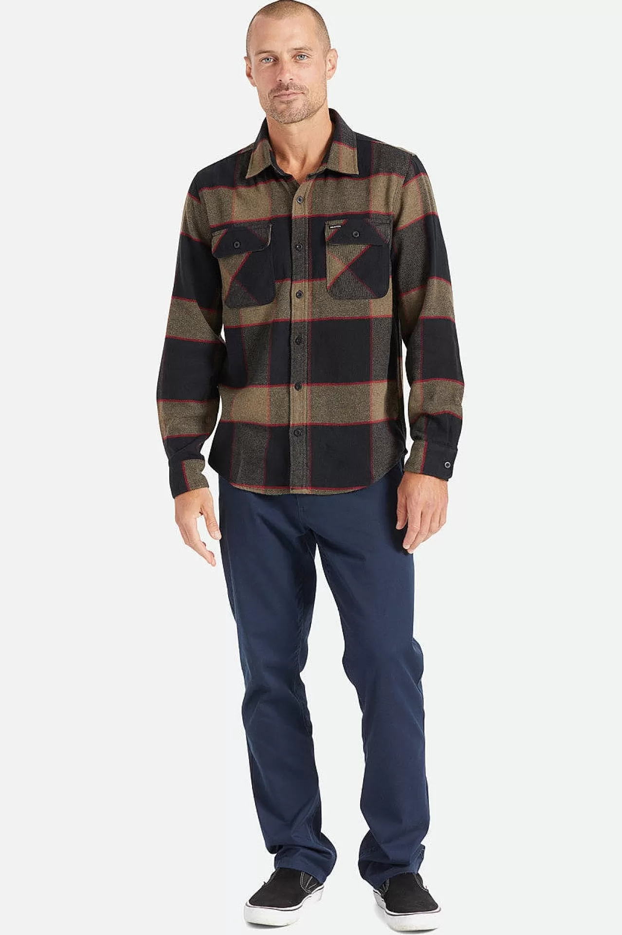 Brixton Bowery Flanell<Männer Waschlappen