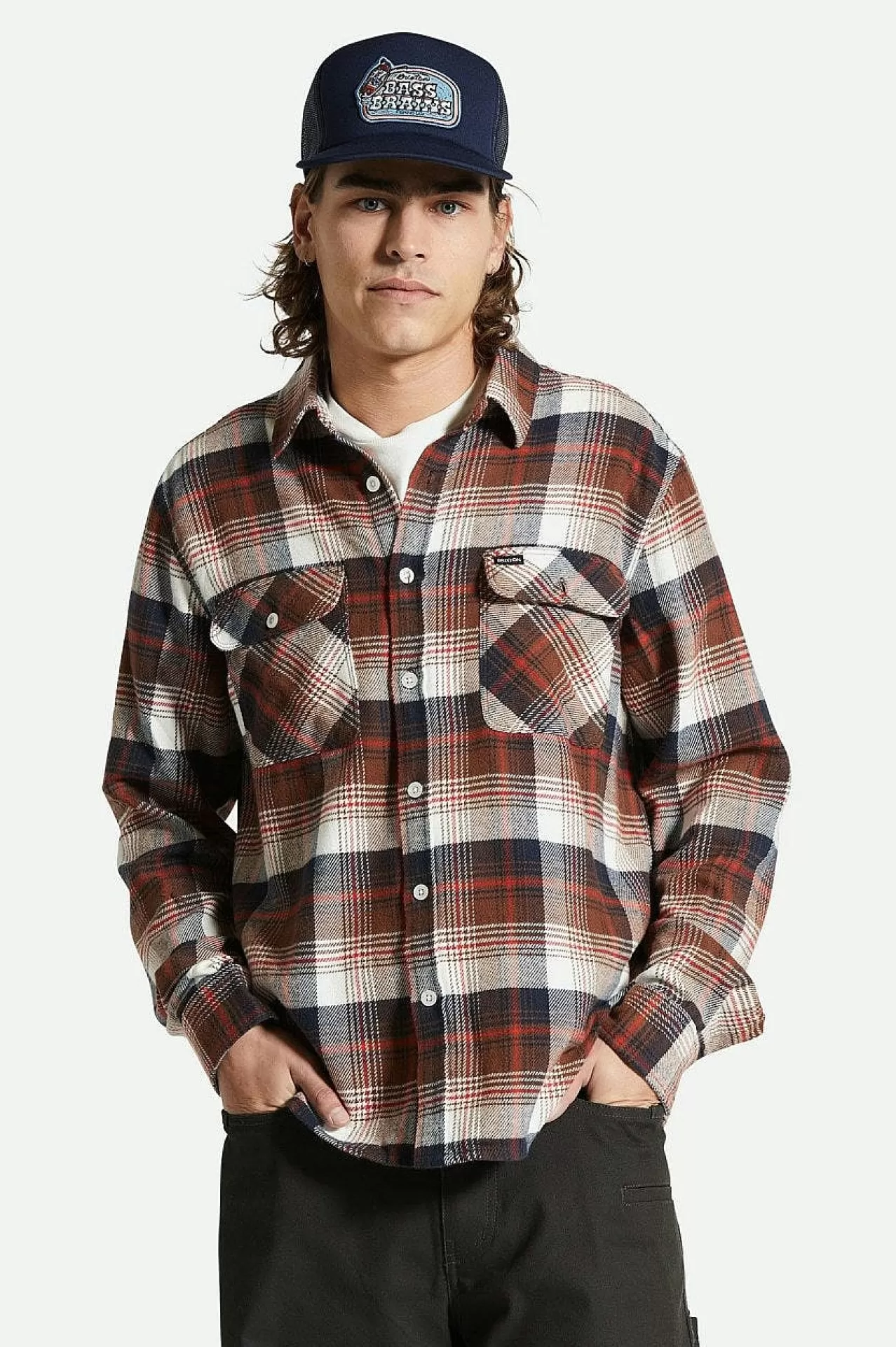 Brixton Bowery Flanell<Männer Button-Ups