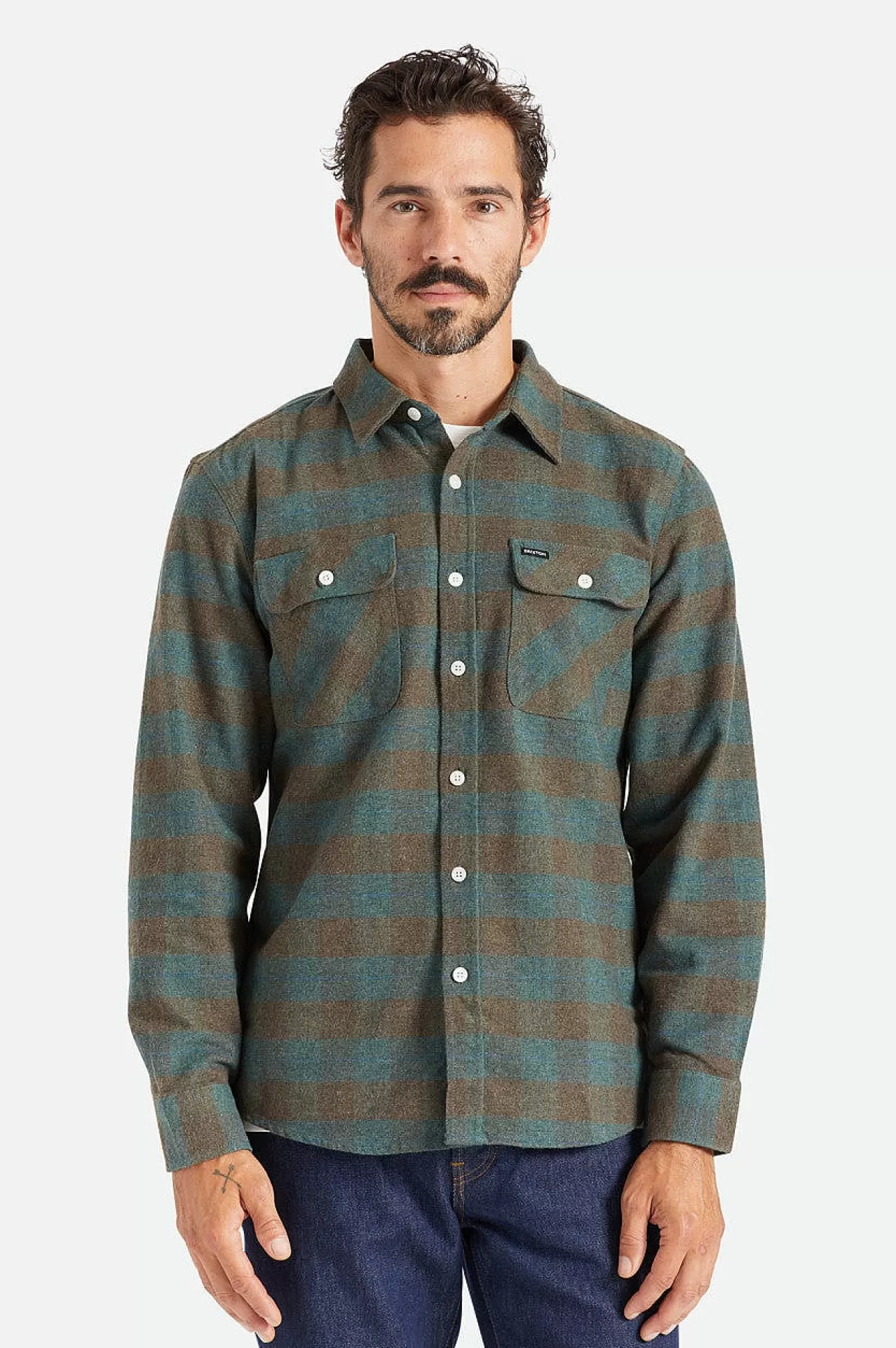 Brixton Bowery L/S Flanell<Männer Button-Ups