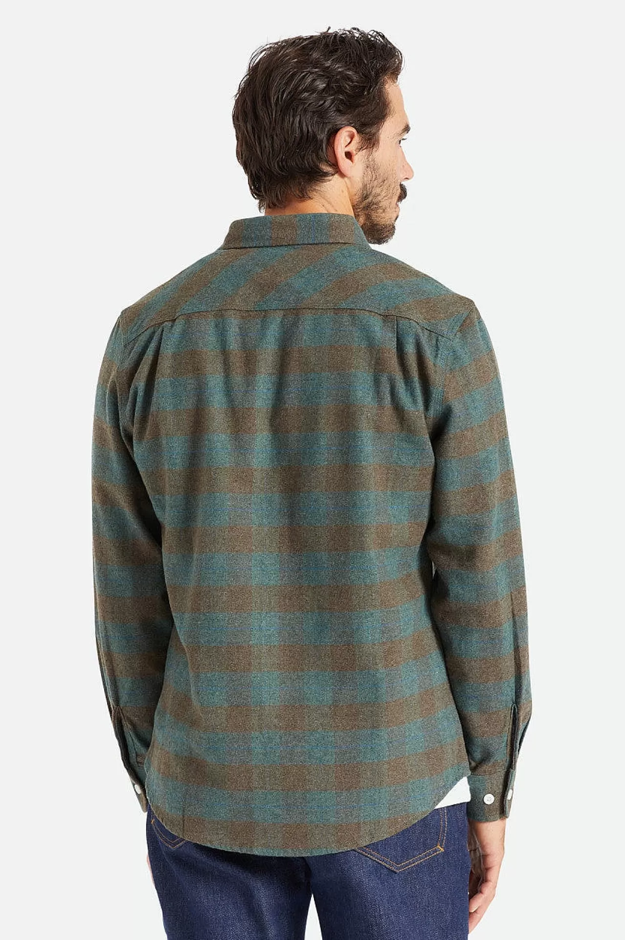 Brixton Bowery L/S Flanell<Männer Waschlappen