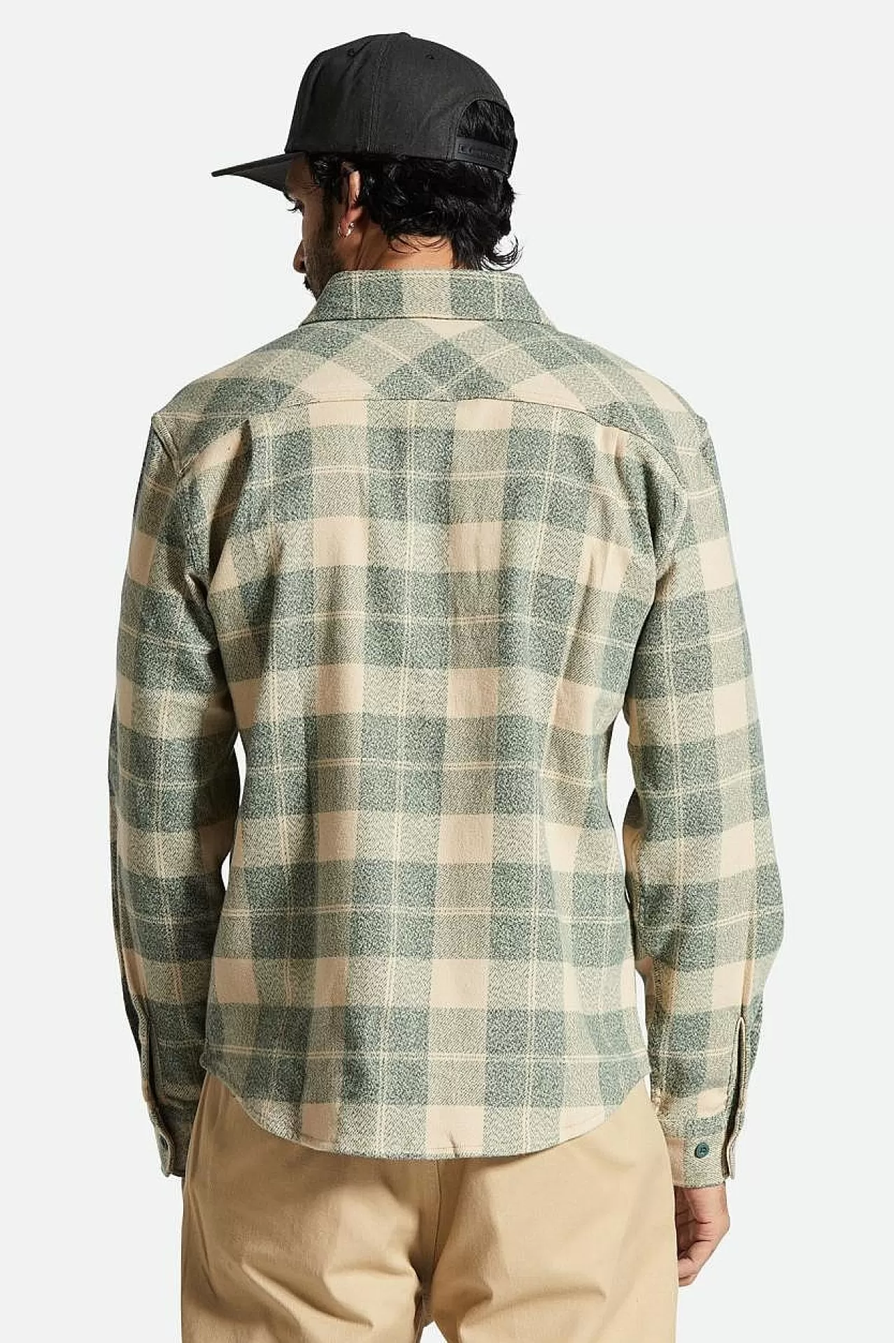 Brixton Bowery Stretch Wasserabweisendes Flanell<Männer Button-Ups