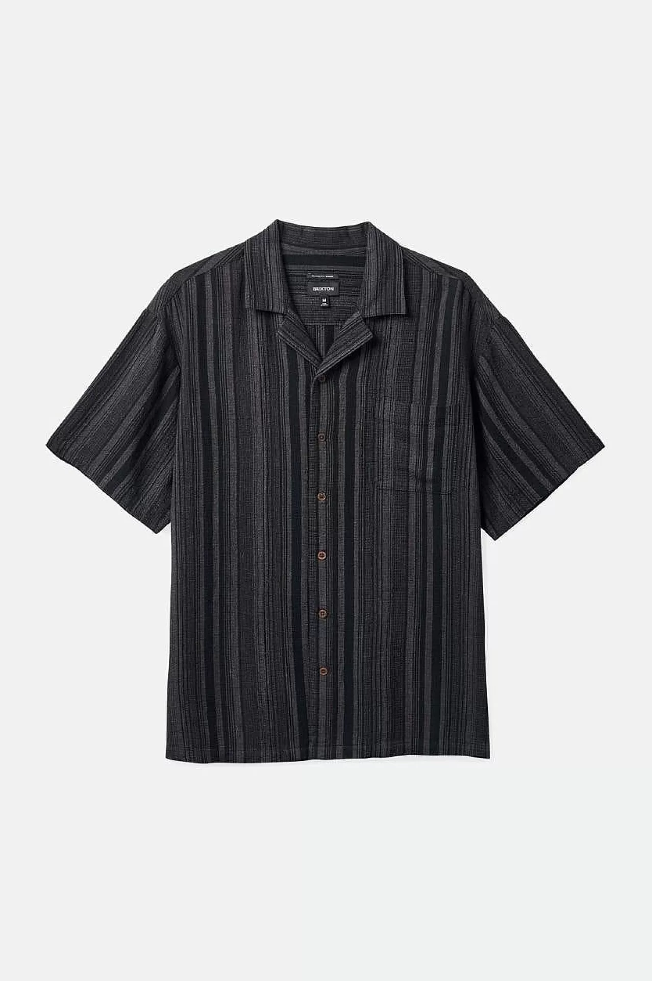 Brixton Bunker Seersucker S/S Camp Collar Woven Shirt<Männer Button-Ups