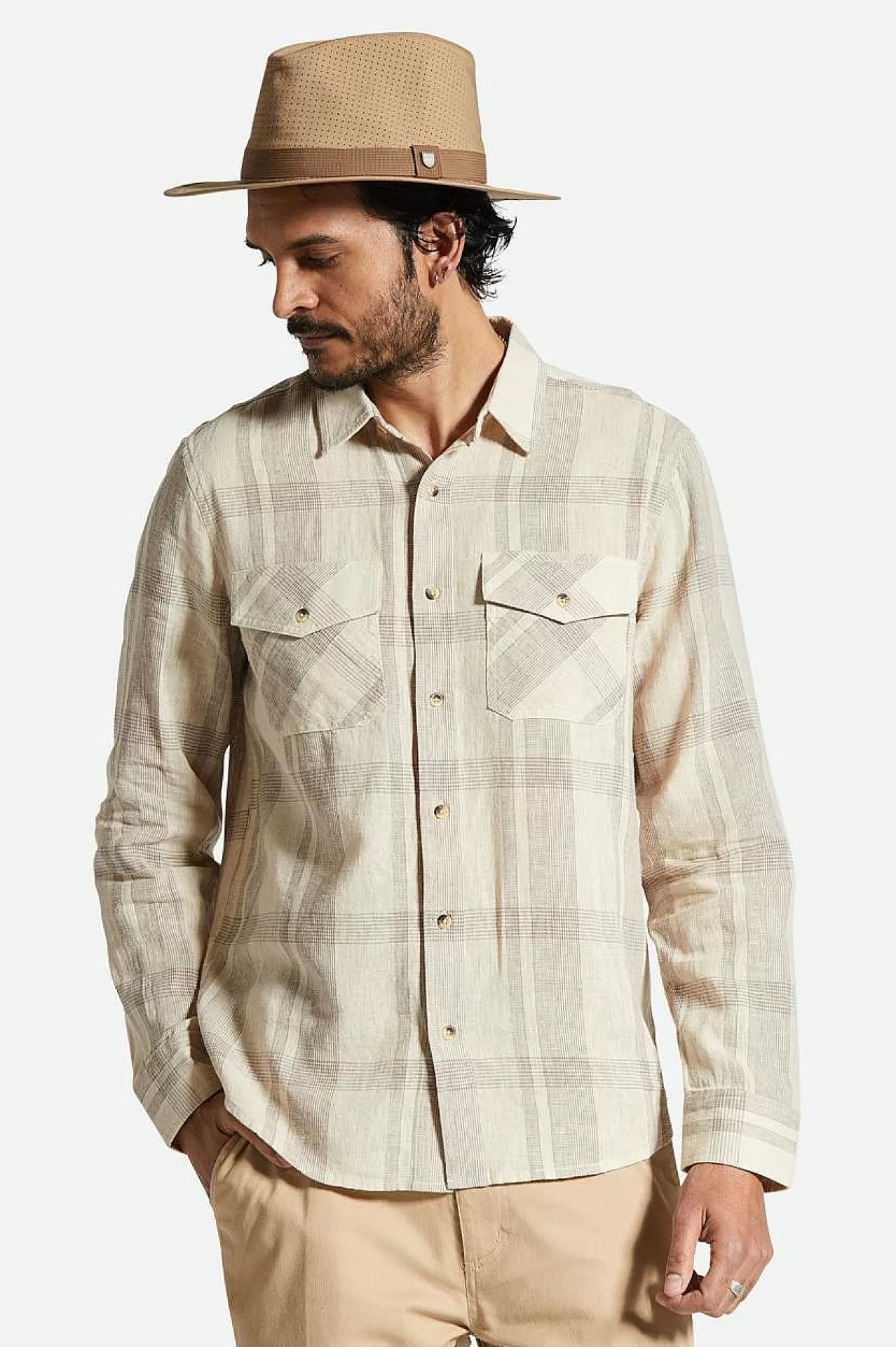 Brixton L/S-Hemd „Memphis" Aus Leinenmischung<Männer Button-Ups