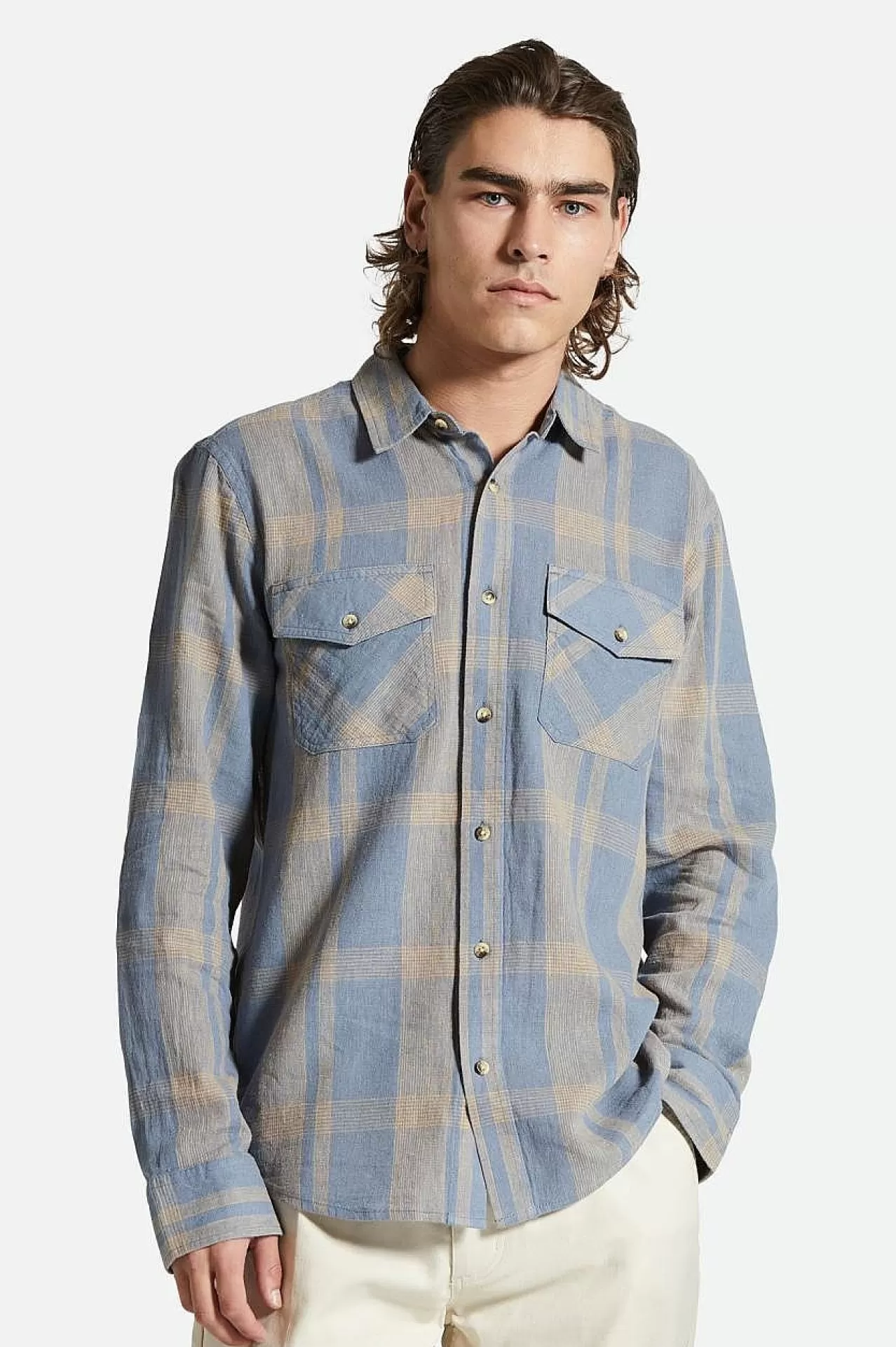 Brixton L/S-Hemd „Memphis" Aus Leinenmischung<Männer Button-Ups