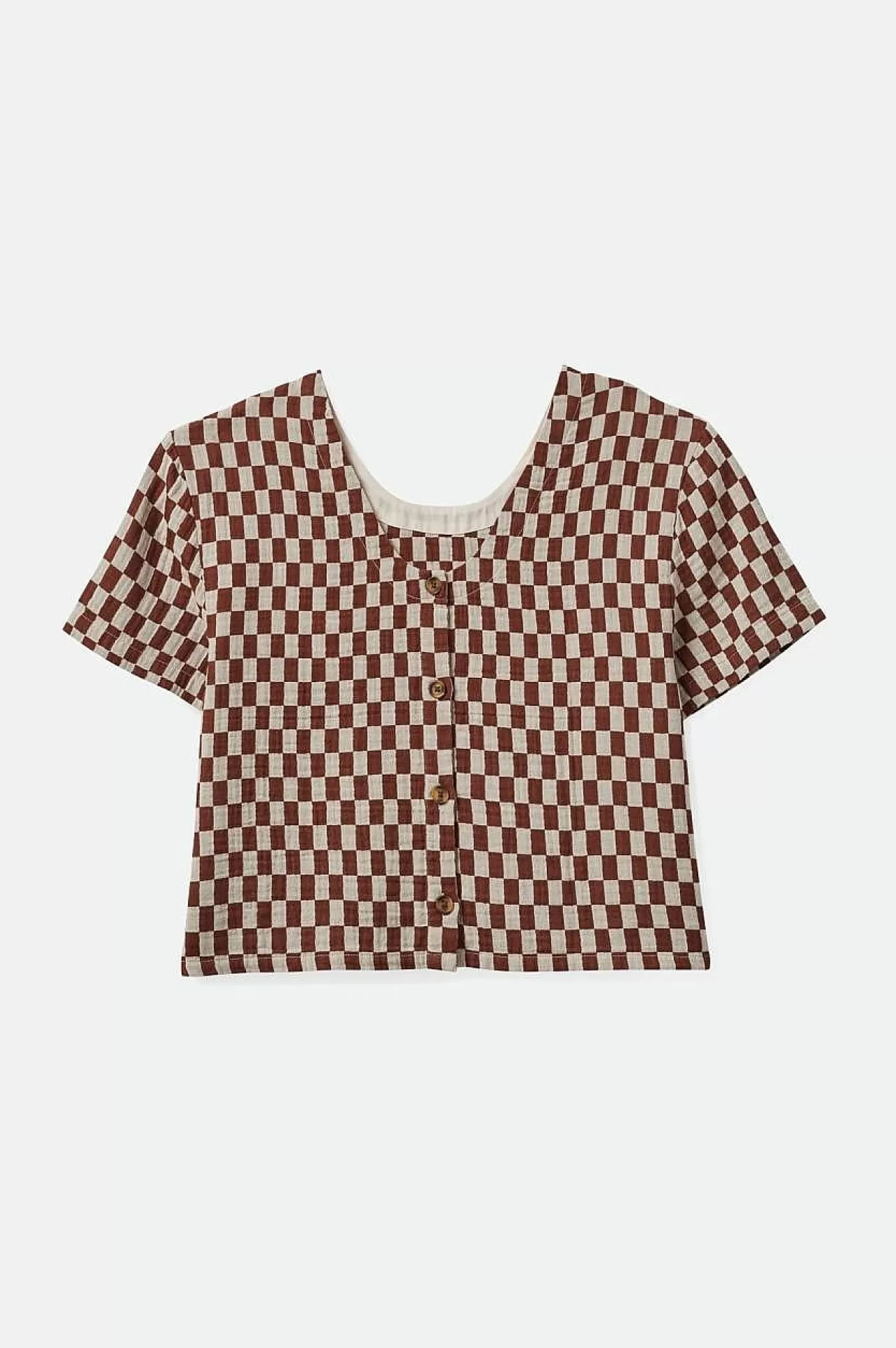 Brixton Mykonos Small Check S/S Woven<Frauen Oberteile