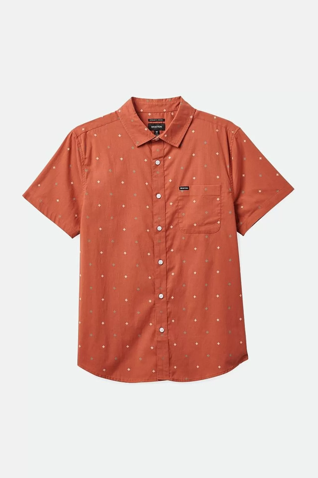 Brixton S/S-Webhemd Mit Charter-Print<Männer Button-Ups