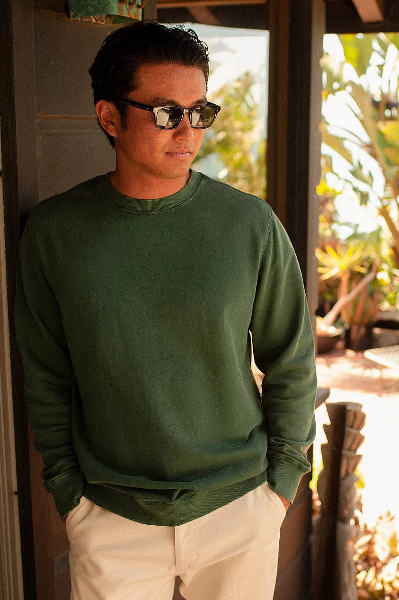 Brixton Vintage Reserve Cross Loop French Terry Crew<Männer Strickwaren Und Hoodies