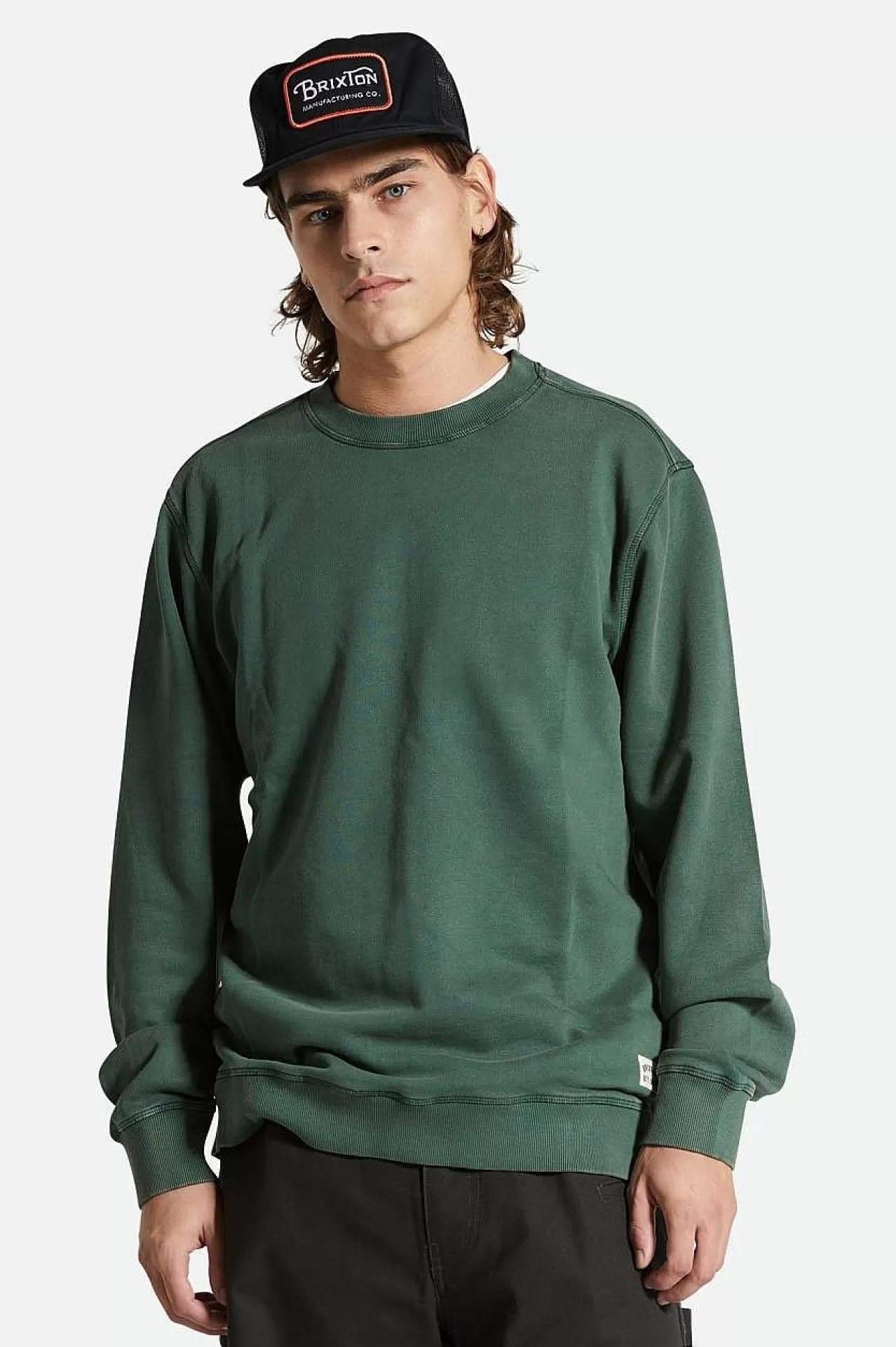 Brixton Vintage Reserve Cross Loop French Terry Crew<Männer Strickwaren Und Hoodies