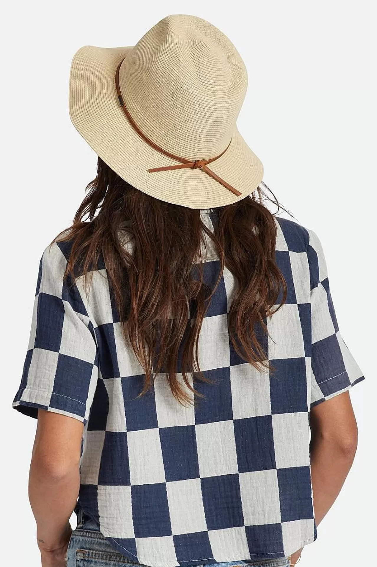 Brixton Wesley Straw Packable Fedora<Frauen Strohhüte